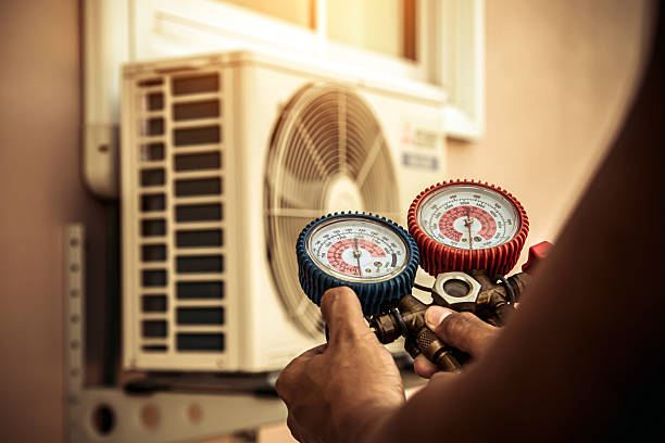 Professional Heat Pump Repair technician working in Garden City, GA